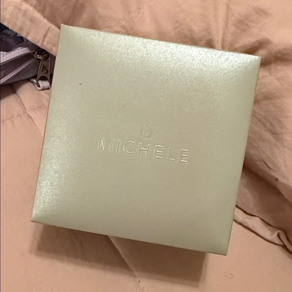 Michele Silver Watch with Black Dial - Picture 3 of 3